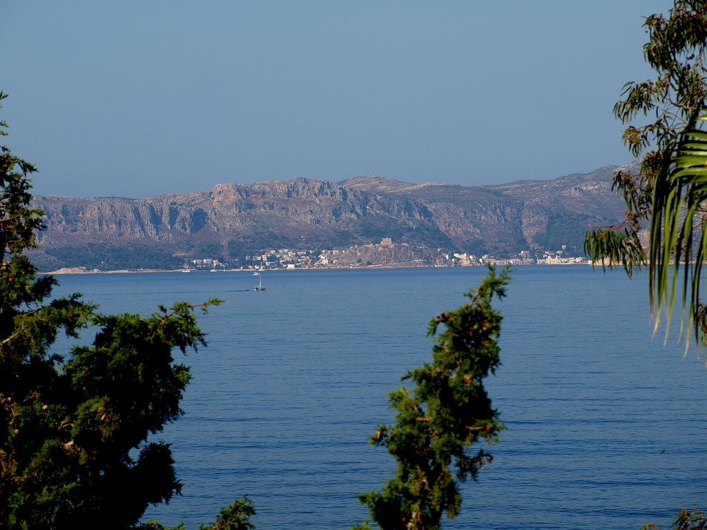 Greek island of Megisti (Meis in Turkish) viewed from Kas, Turkey by omeryagiz