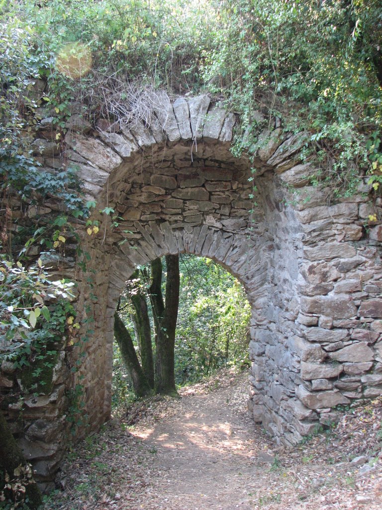 Porte médiévale - Ruine de l'ancien village médiéval de SAISSAC by Eric DESRENTES