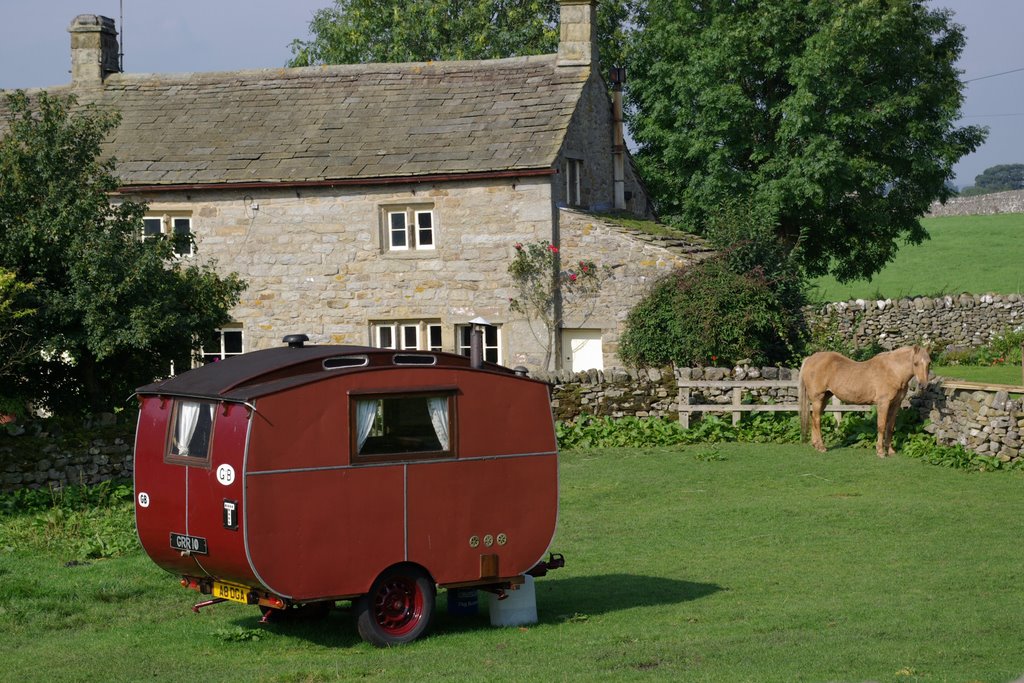 OUTSTANDING IN IT'S FIELD. HARTLINGTON. NEAR BURNSALL by A.SKINNER