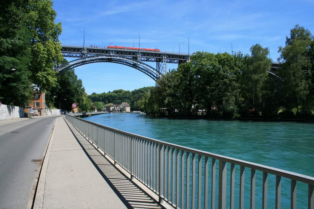 Bridge over Aare river by Oleg Maraev