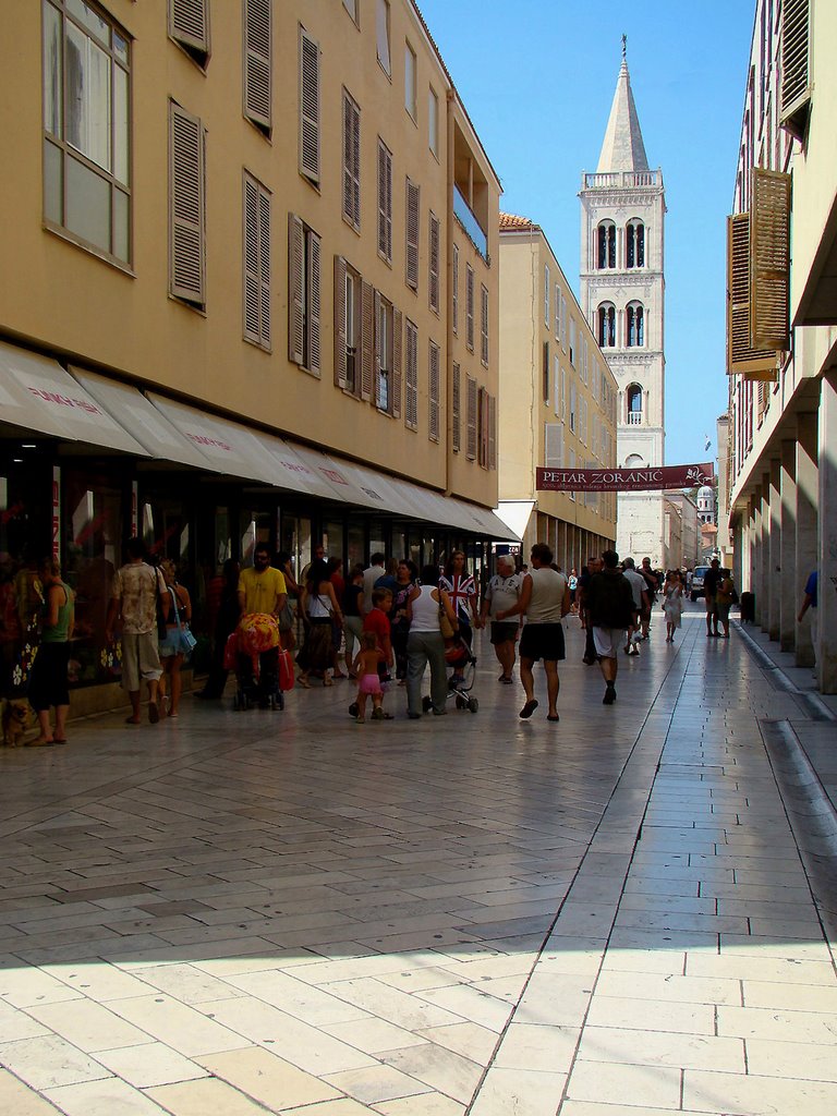 2008.08. - Zadar, in a road it Sv Stosija towards a cathedral by Péter Farsang