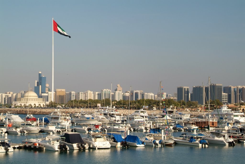 Marina and flagpole by hkreutz