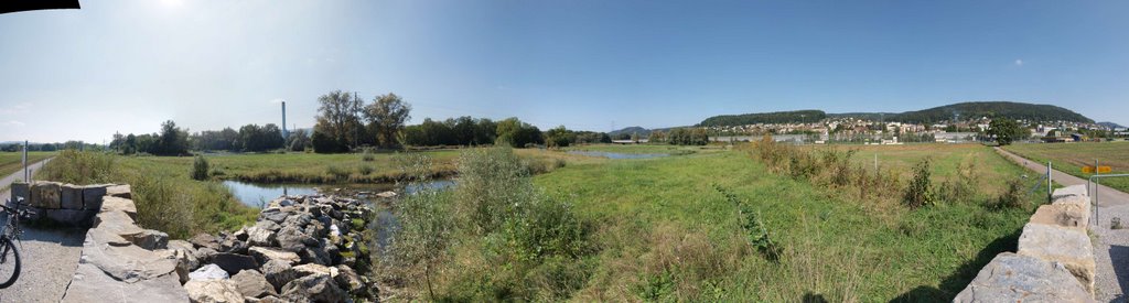 Panorama Limmat Dietikon Naturschutzgebiet by luca0074