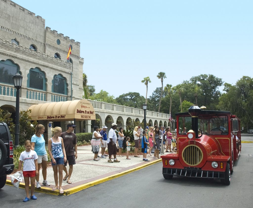 Red Sightseeing Train at Ripley's by RHoff PhotoGrafix