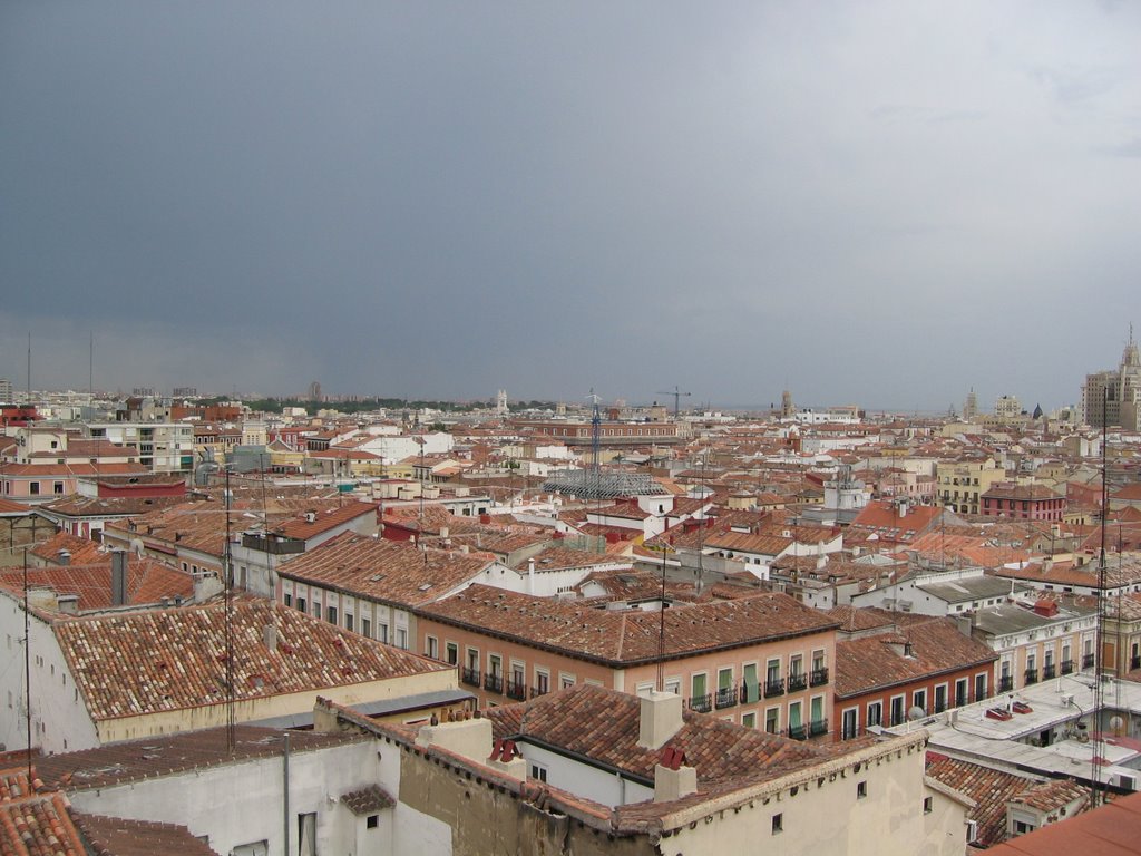 Madrid Skyline by peter fitzpatrick