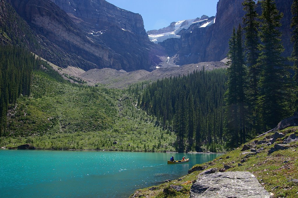 The far end of Moraine Lake, Alberta, Canada by Jayavarman VII