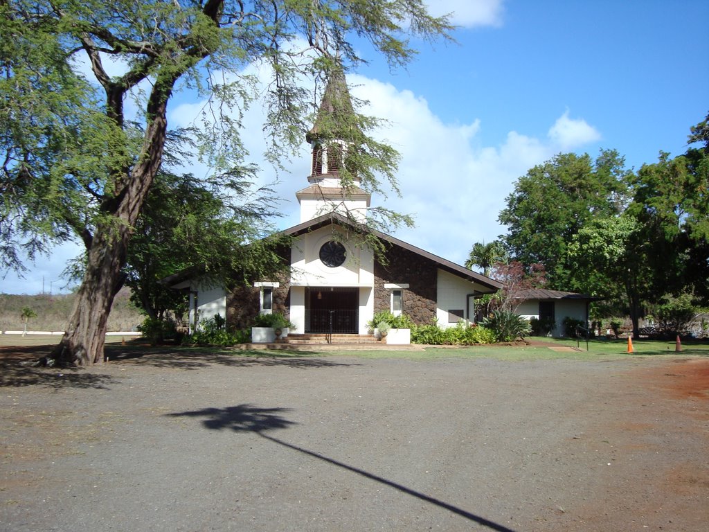 Haleiwa Church, North Shore, Oahu, Hawaii by Pestovich