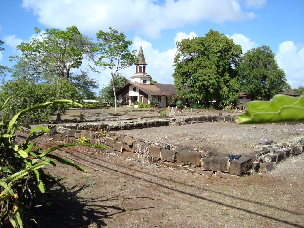 Haleiwa Church, North Shore, Oahu, Hawaii by Pestovich