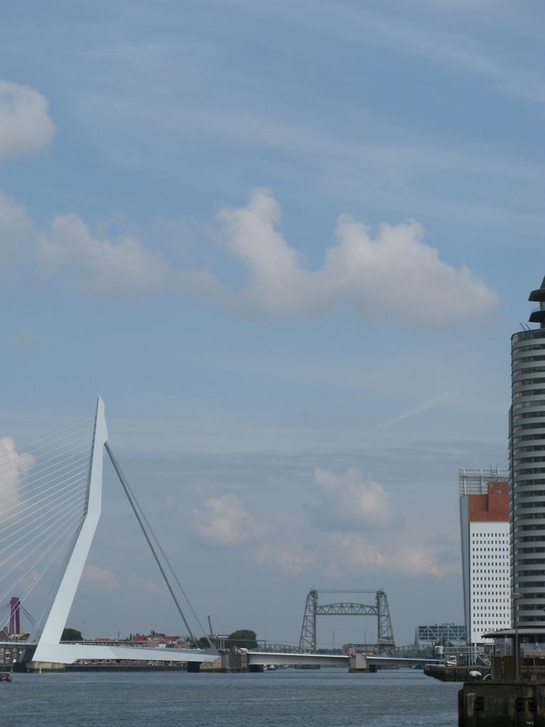 Erasmusbrug & Hefbrug by Jan Wouter Stam