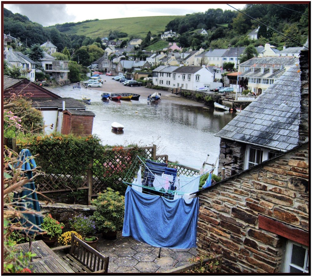 Blue wash day in Noss Mayo by laughingmackerel