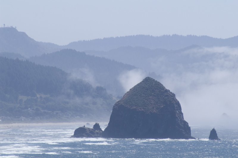 View of Haystack Rock - Ecola State Park, Cannon Beach, OR by Jeff Brown