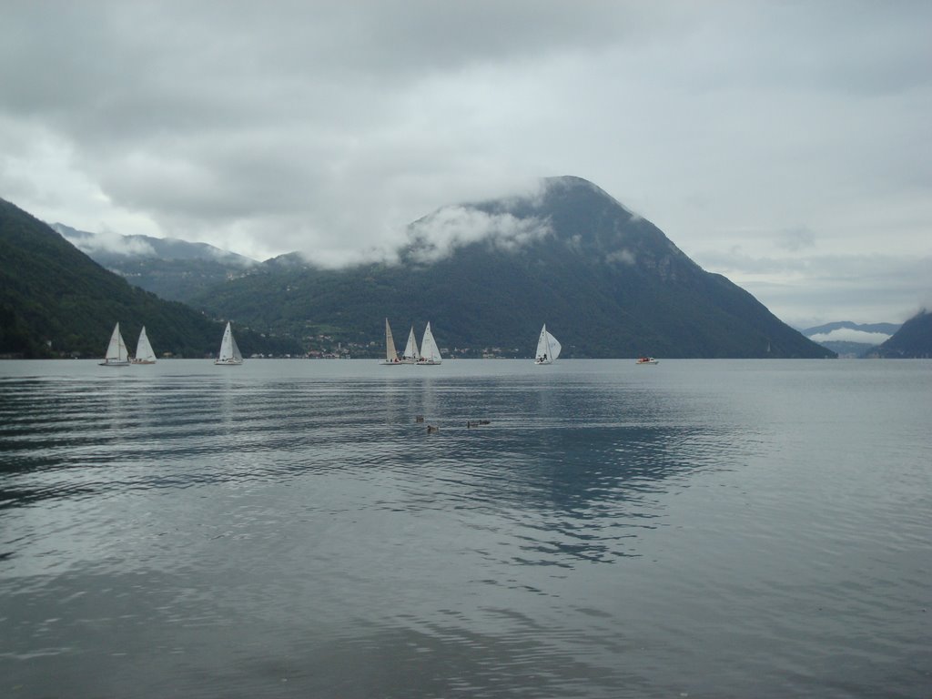 View on Lago di Lugano from Porlezza by ernie004