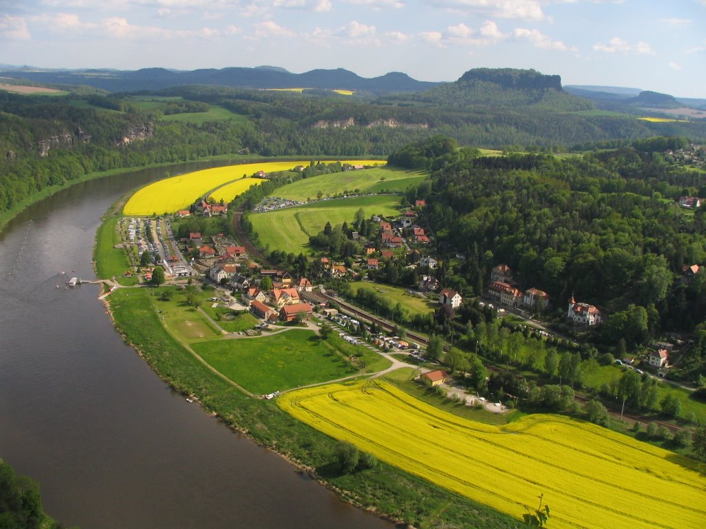 Elbschleife, Sächsische Schweiz by Martin Bader