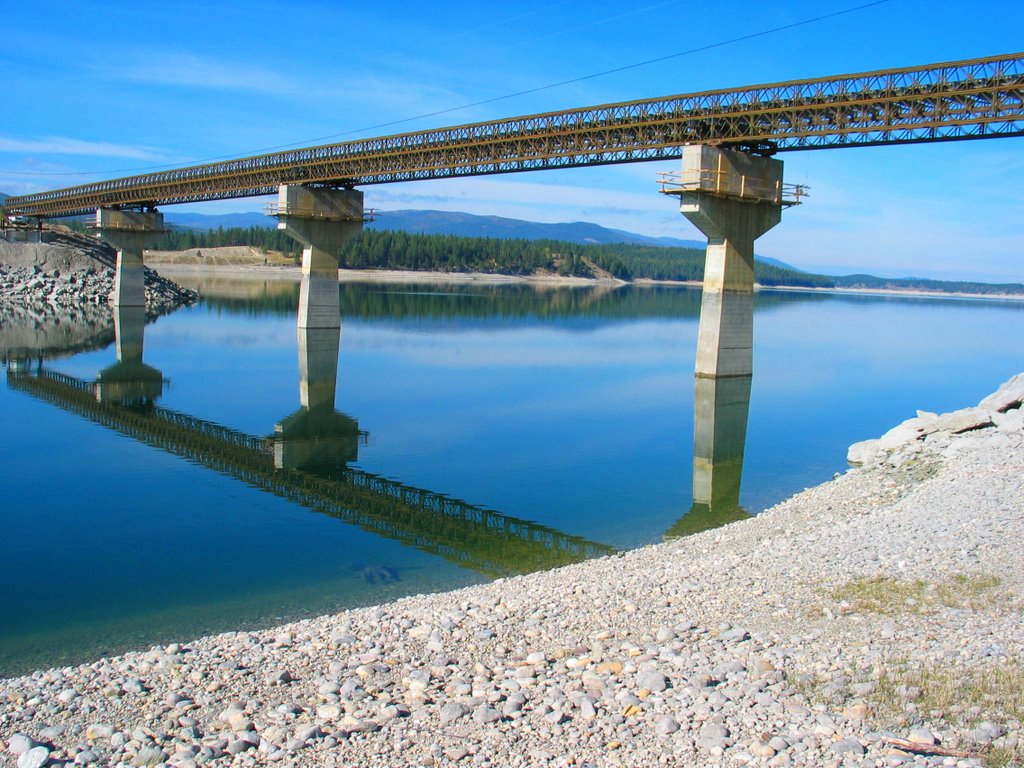 Koocanusa Bridge Under Construction by Stephen Temple