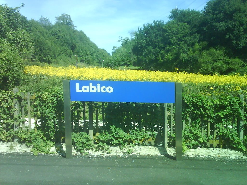 Labico (RM) tabella stazione ferroviaria by stefmail_72