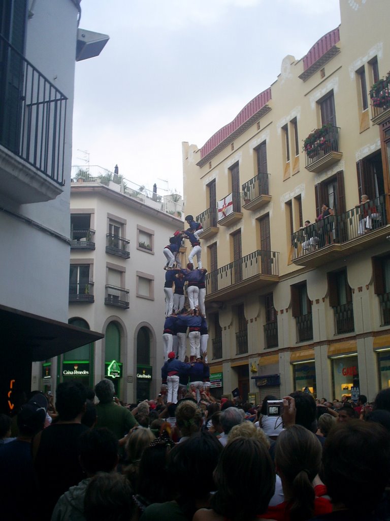 Castellers en la plaza de la Vila by Rub851