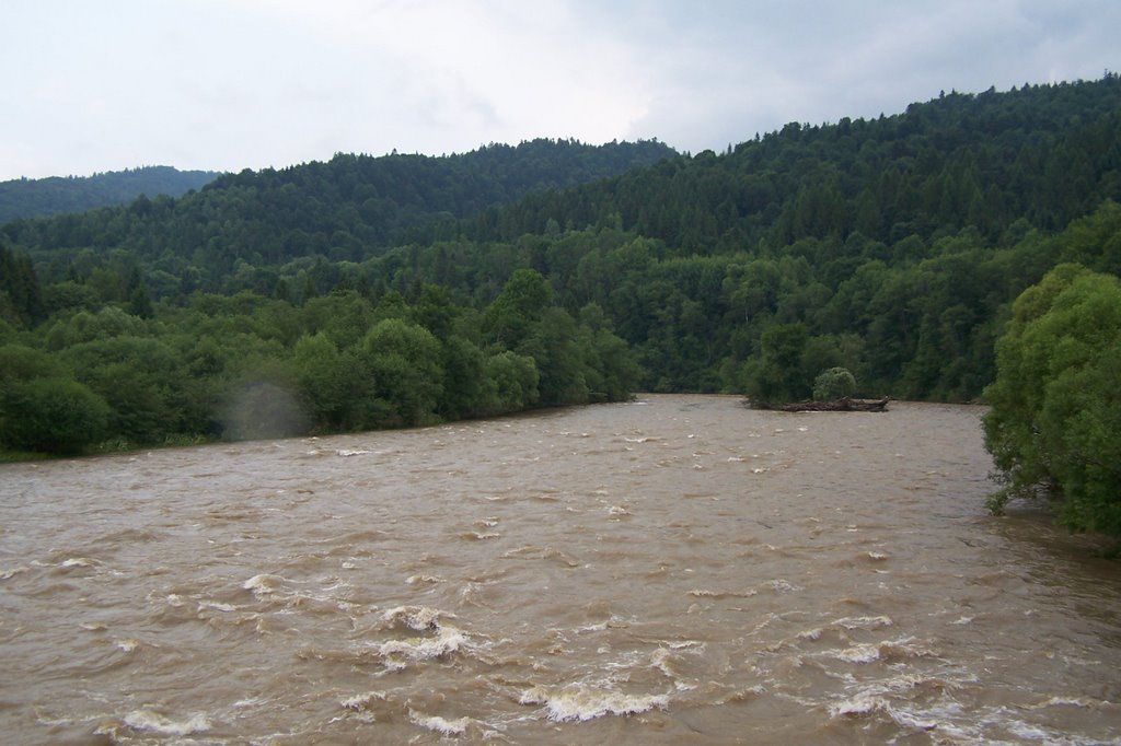 Rzeka San, Bieszczady, Polska (River San, Bieszczady Mts., Poland) by Włodek Pawełczyk