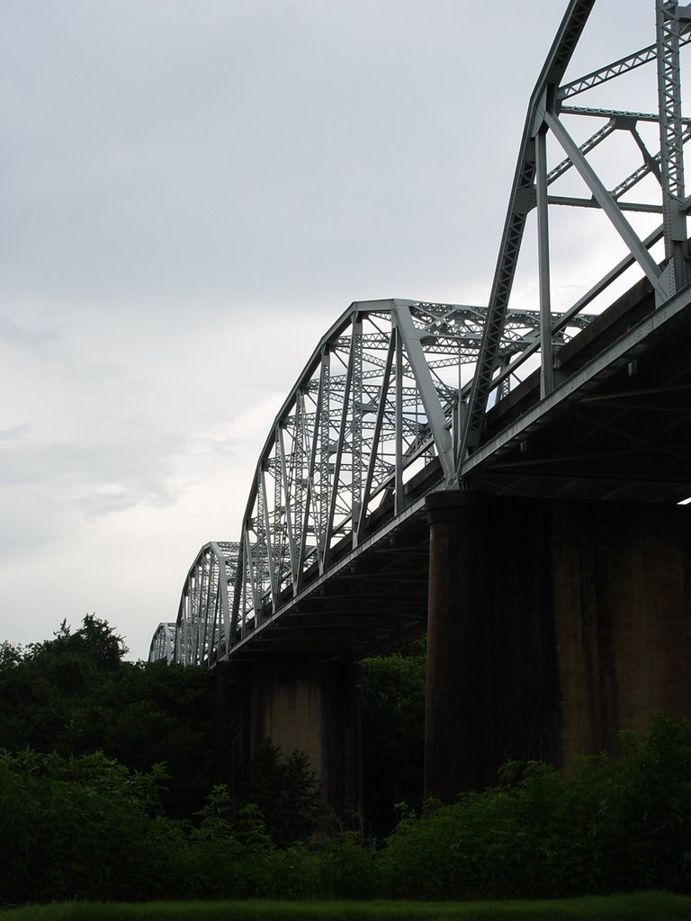 Bridge, Over the Colorado river, La Grange, Tx. by frnkly