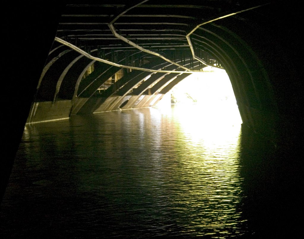 River Mersey beneath Merseyway - Phil Rowbotham 2008 by © Phil Rowbotham