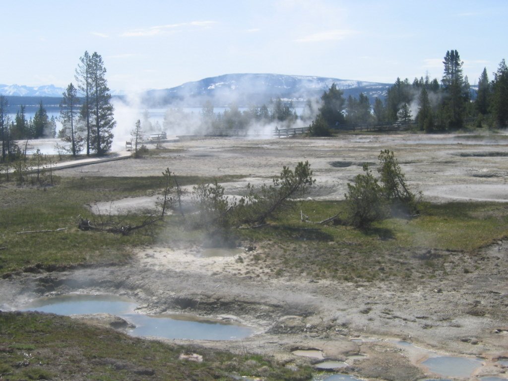 General view of West Thumb Geyser Basin by RoadMode