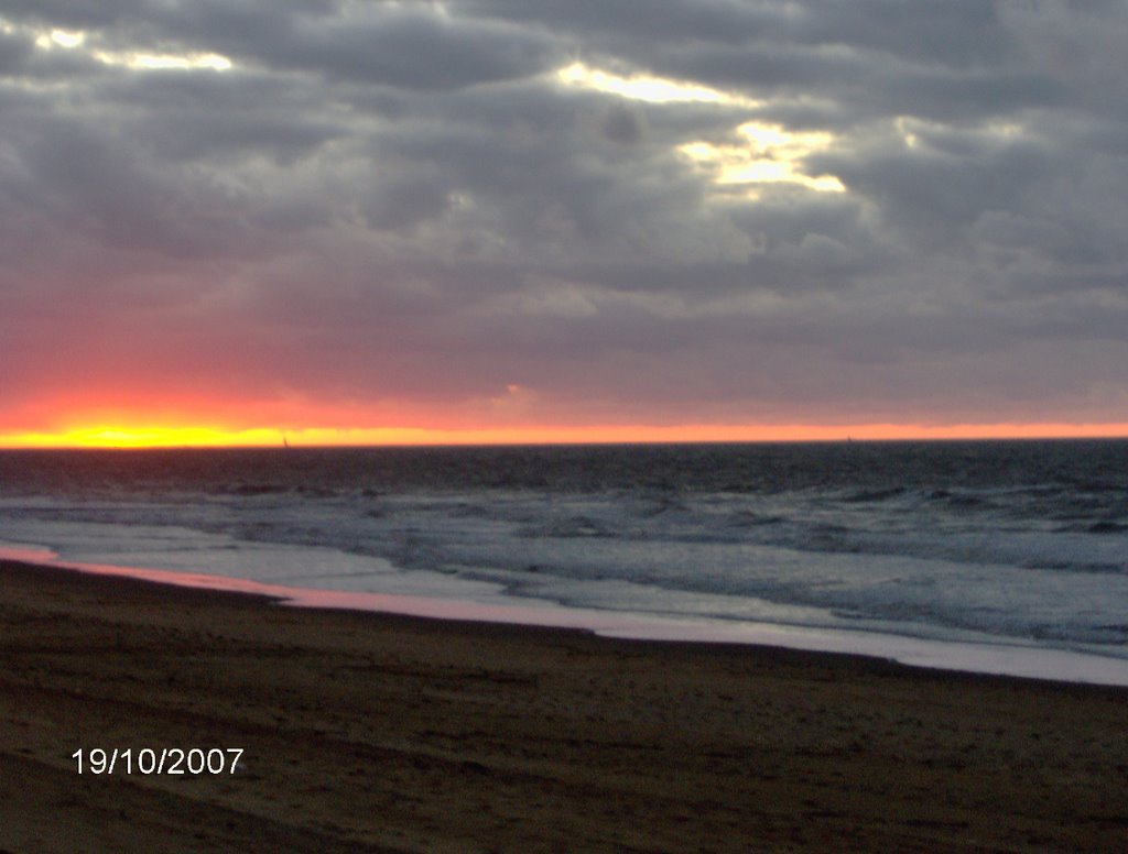 The moment when the Sun is kissing the ocean and sky at the same time.,, by Ahmet Bekir