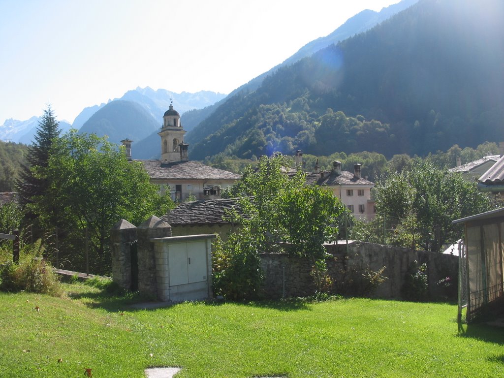 Church of Castasegna, Switzerland by Felix Gattiker