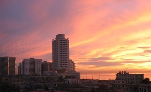 Sunset in Havana Cuba by Filmex