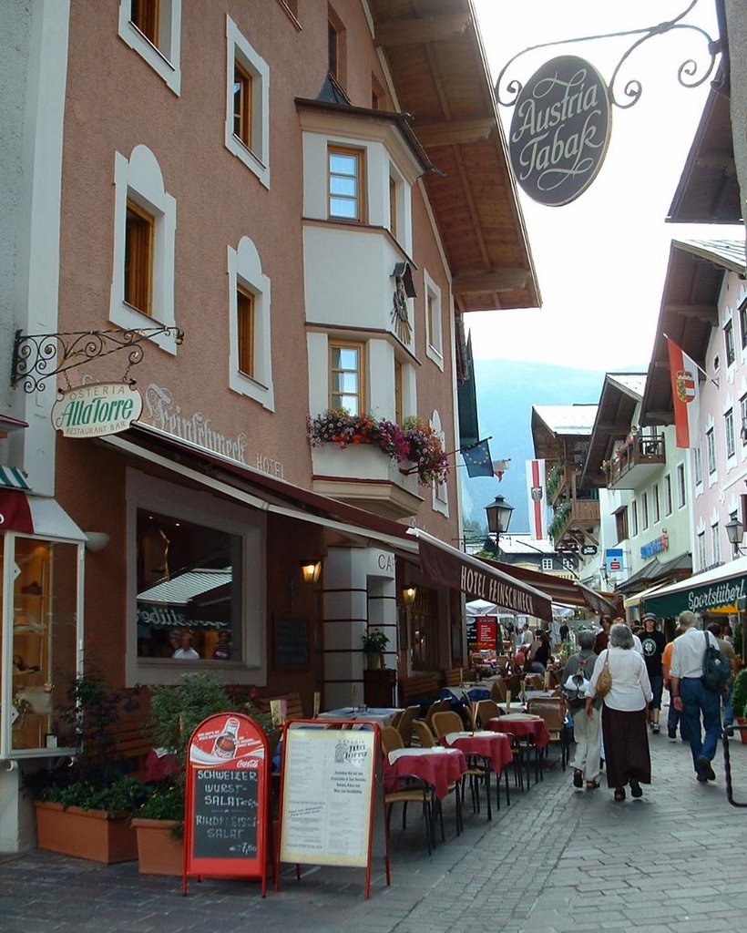 2006.07.23 - Dreifaltigkeits Street - Zell Am See - Looking West by David R Williams