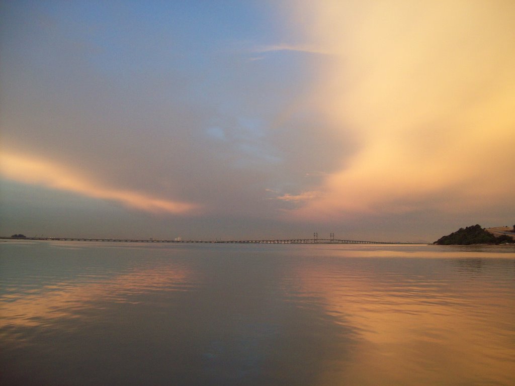 Penang brige from queensbay by ina antarina