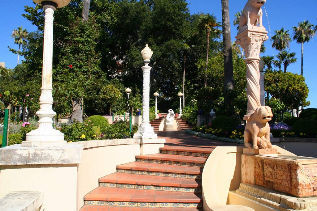 Hearst Castle; Stairs by Phil Nieto