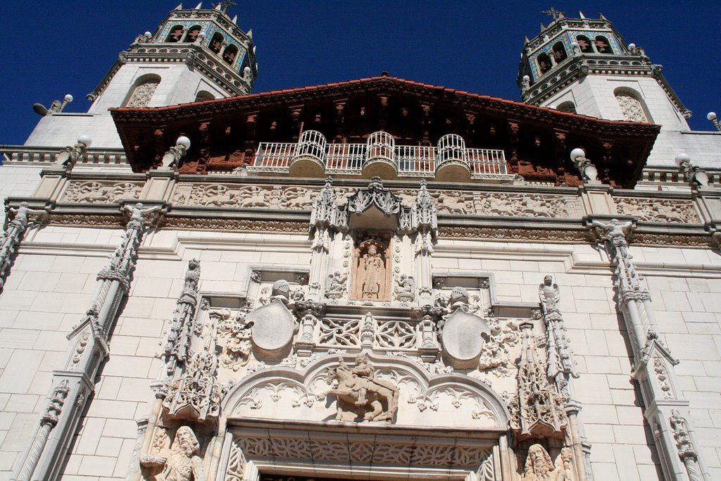 Hearst Castle; Casa Grande Front by Philippe Nieto