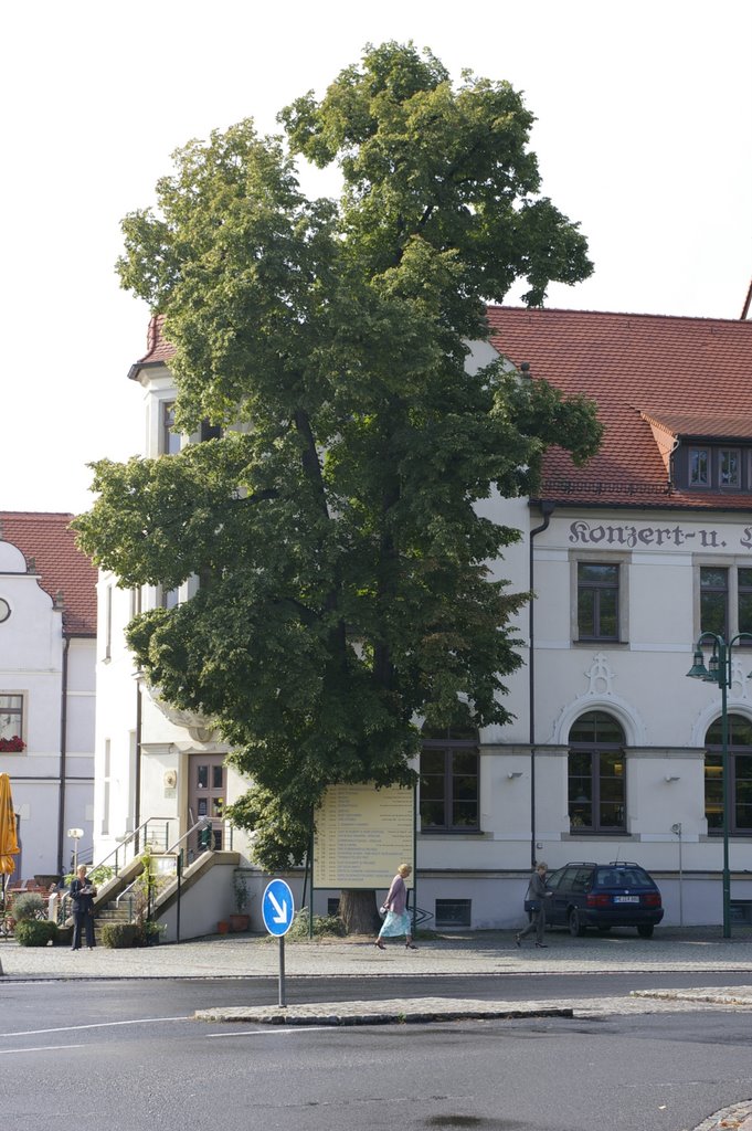 Kirchplatz Weinböhla Blick Richtung Zentralgasthof by spindizzy