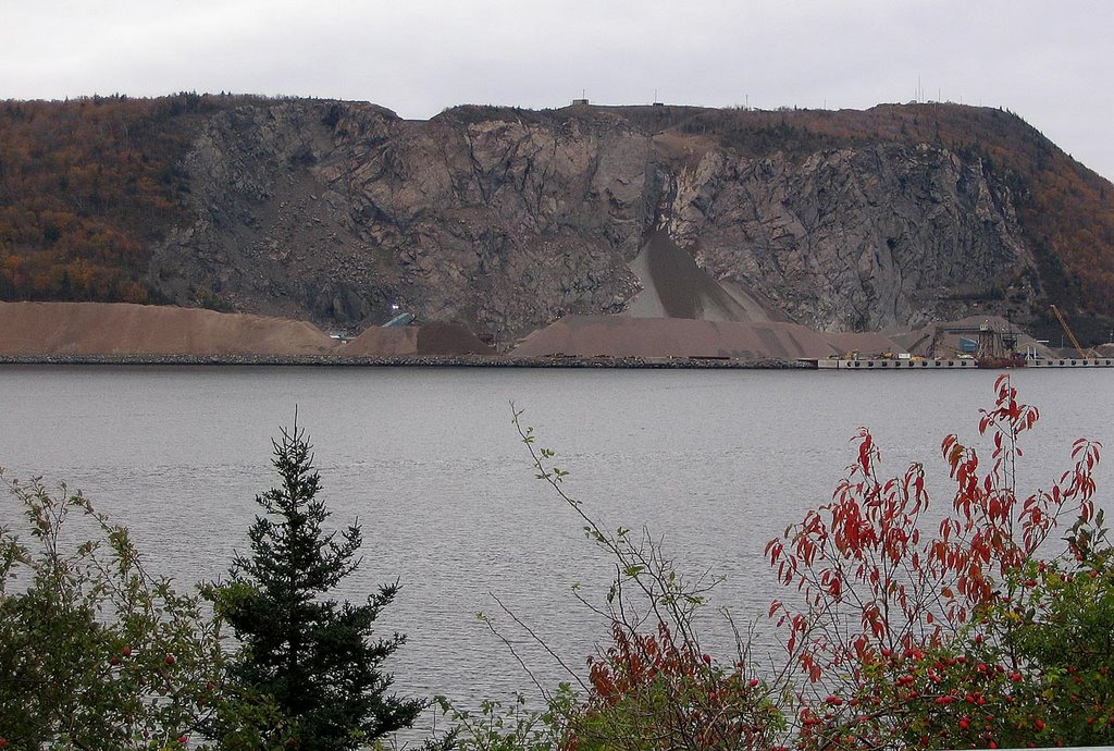 Rock quarry on the side of Porcupine Mountain by Howie Hennigar