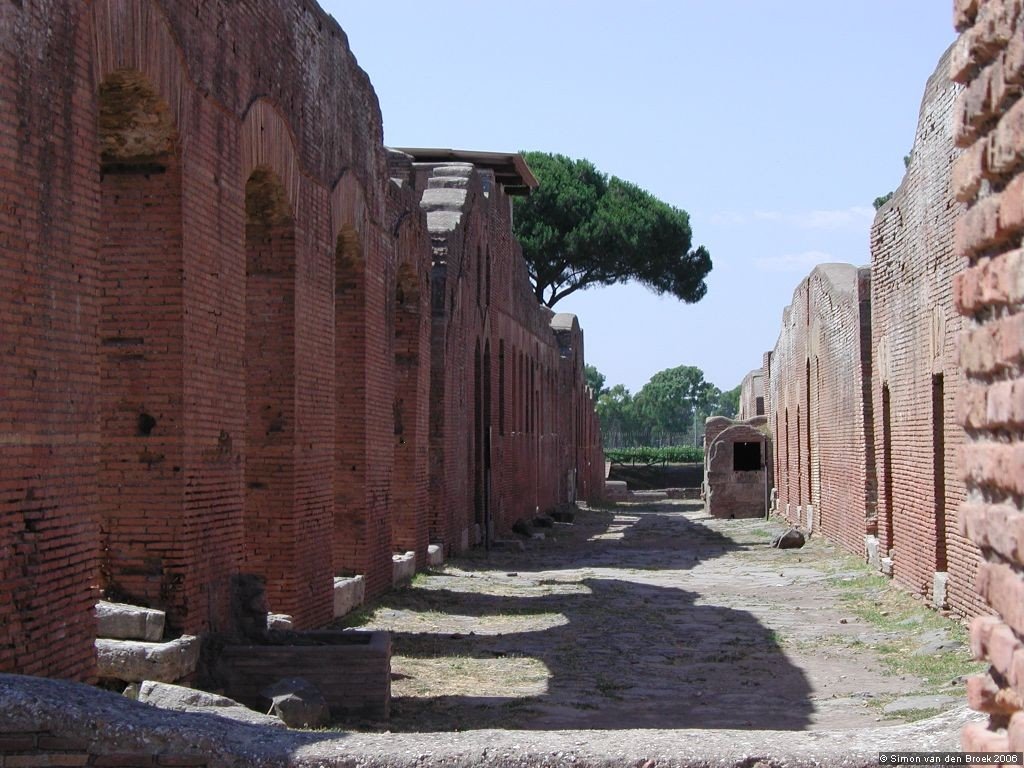 Ostia Antica by Simon van den Broek