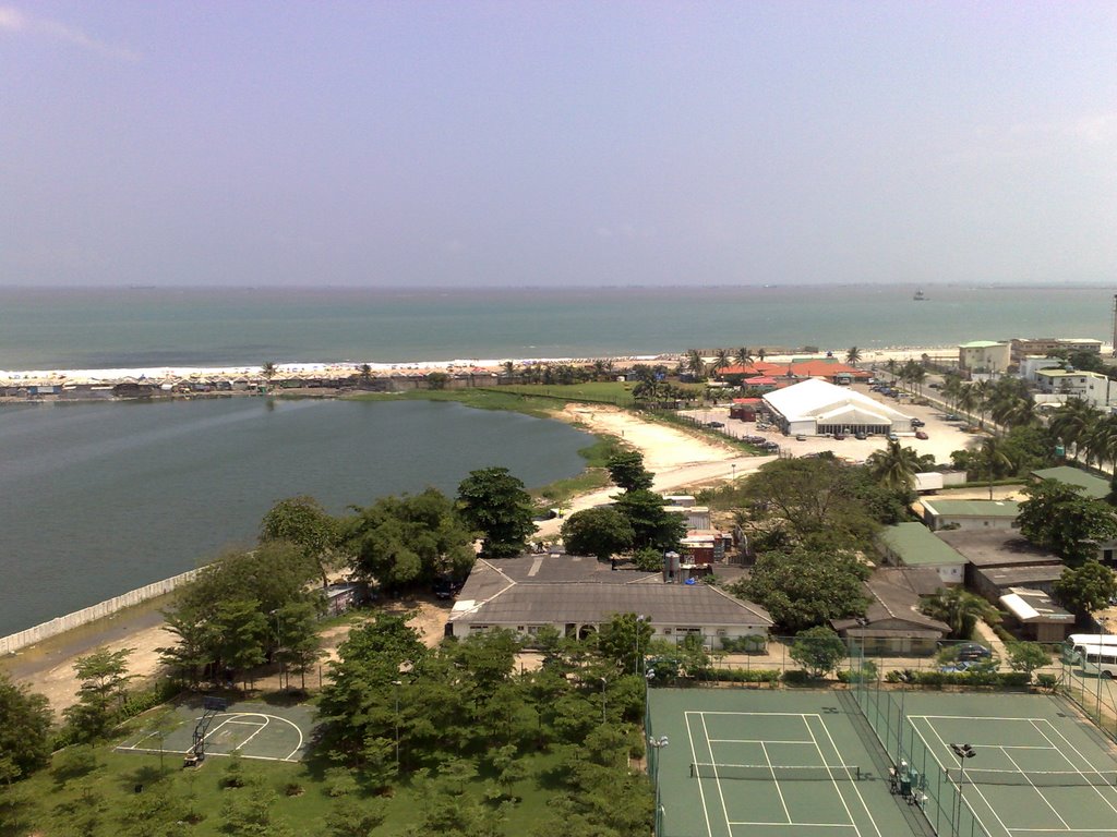 Kuramo waters and beach from Eko Hotel by pavlaki