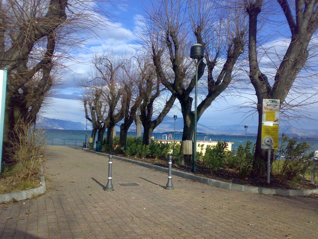 Rivoltella Spiaggia d'oro al lago d'inverno by Tisi Alessandro