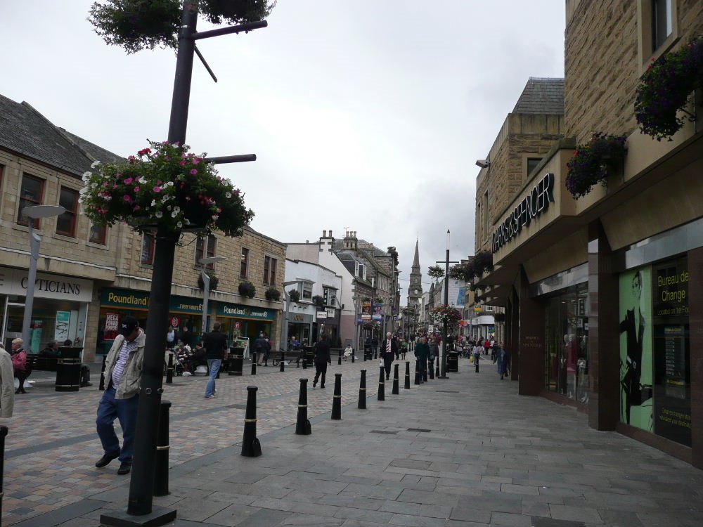 Looking down 'High Street' Inverness by Ken & Janie Rowell