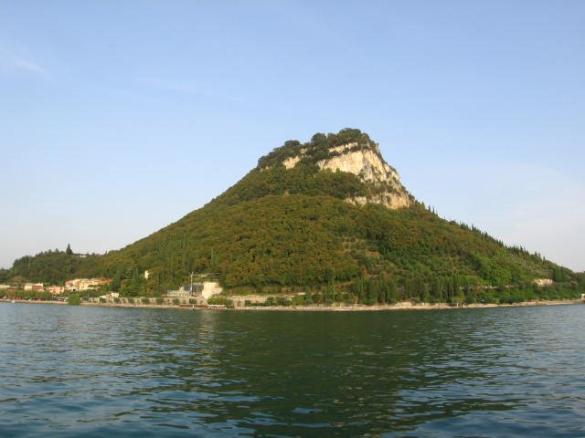 Garda Rock from the boat by Anne Fiteni