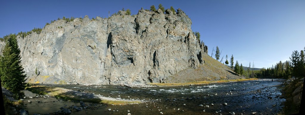 Firehole River Canyon bend by James Perdue