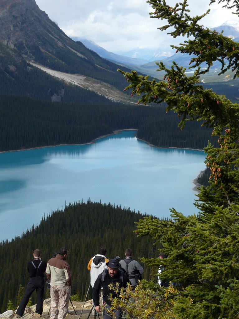 Photographers at Peyto Lake by Jessica G.