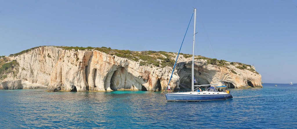 Blue caves by Andrew T