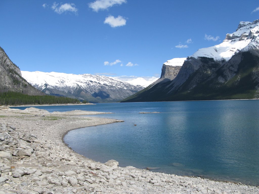 Lake Minnewanka, Banff, AB by J.H.Kranenborg