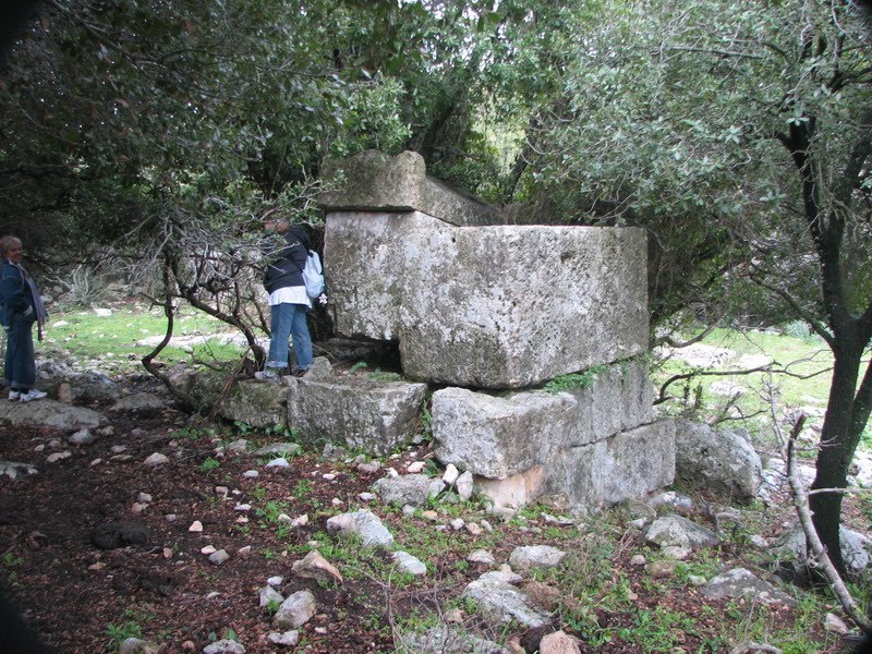 Kocin ruin, Antique Ssarcophagi, Israel by Kobi Zilberstein