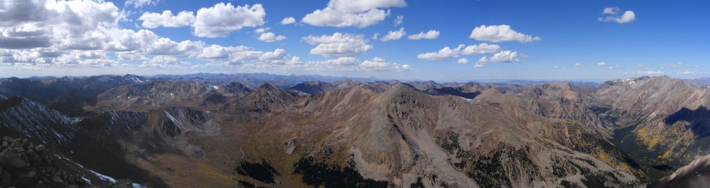 Mt. Elbert - summit - Panoramic - West by catbus