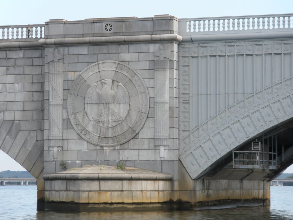 Eagle at Arlington Memorial Brg. by Frank A MAYEDO