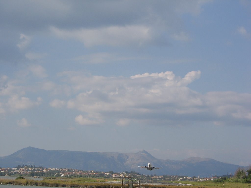 Kerkyra airport - plane take off by dadossonic