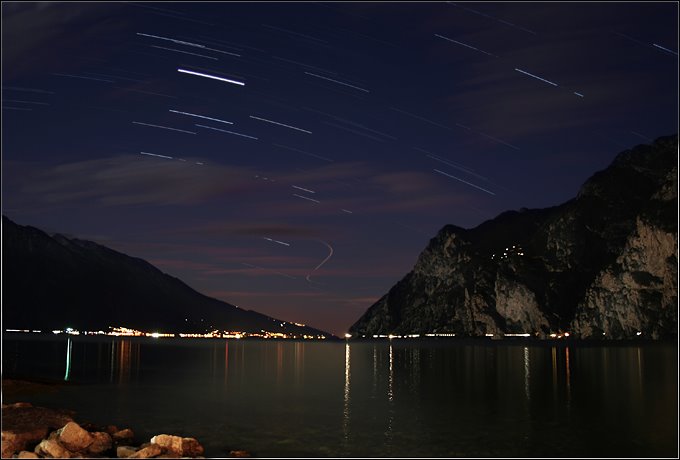 The road of stars on the Garda-lake by lacitot