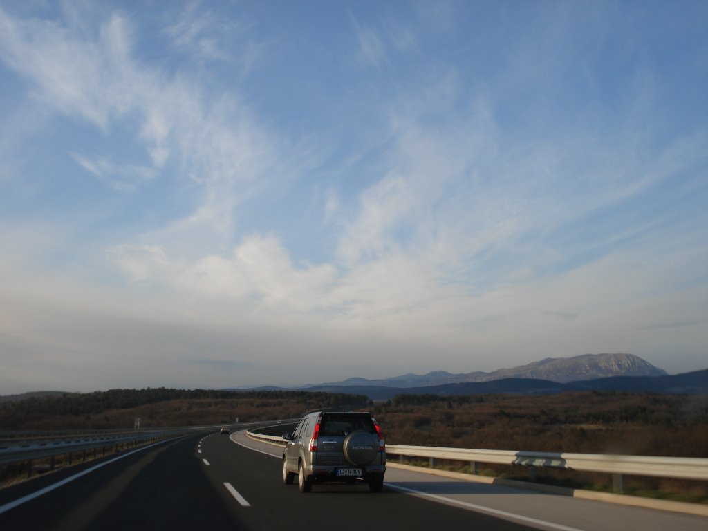 Nice sky at the Highway Koper - Ljubljana by Link-GC