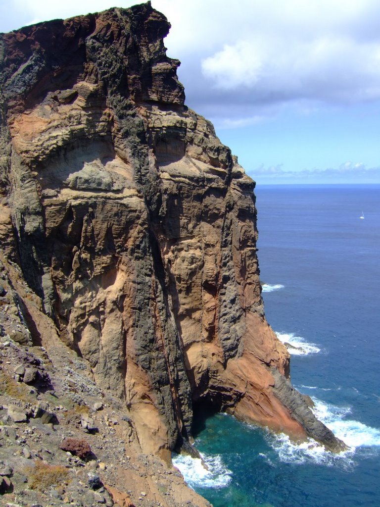 Steilklippe am Sao Lourenco peninsula (looks like a face) by sralf72