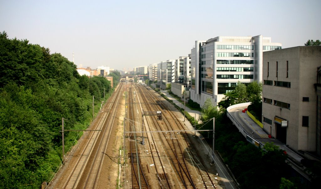 Ixelles , on the Bridge from "Arnaud Fraiteur street" by Ostermann Eric